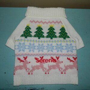 Mark & Graham Fair Isle Christmas Dog Sweater "Serena" Sz L (FF-25)